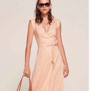 Reformation Parisa Dress in Rose White